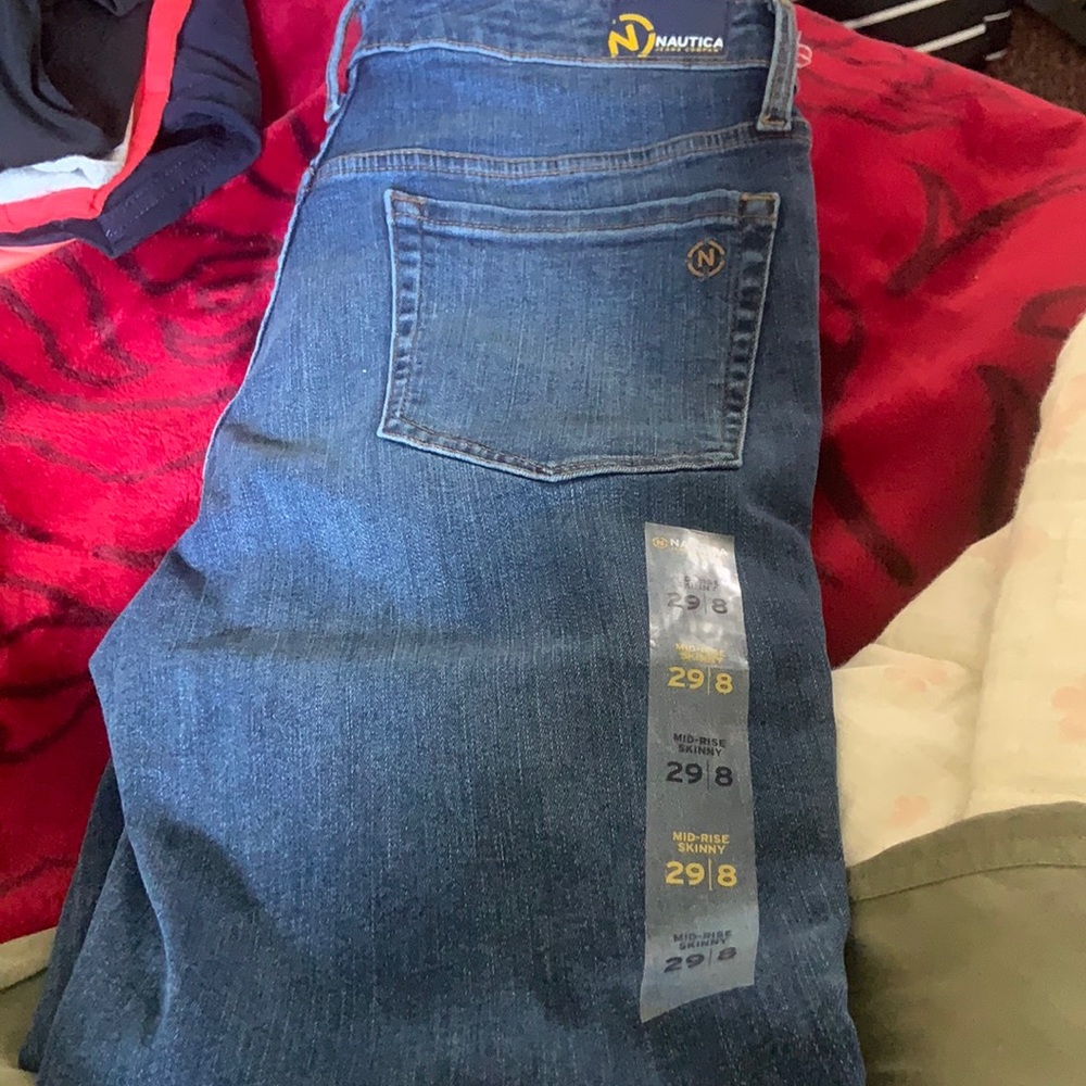 Mid rise skinny jeans nautica